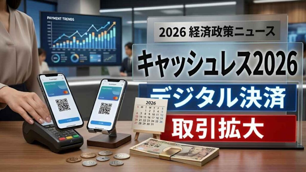 日本キャッシュレス決済政策2026: デジタル取引拡大で安心安全な支払い環境を整え便利な暮らしを支える最新施策