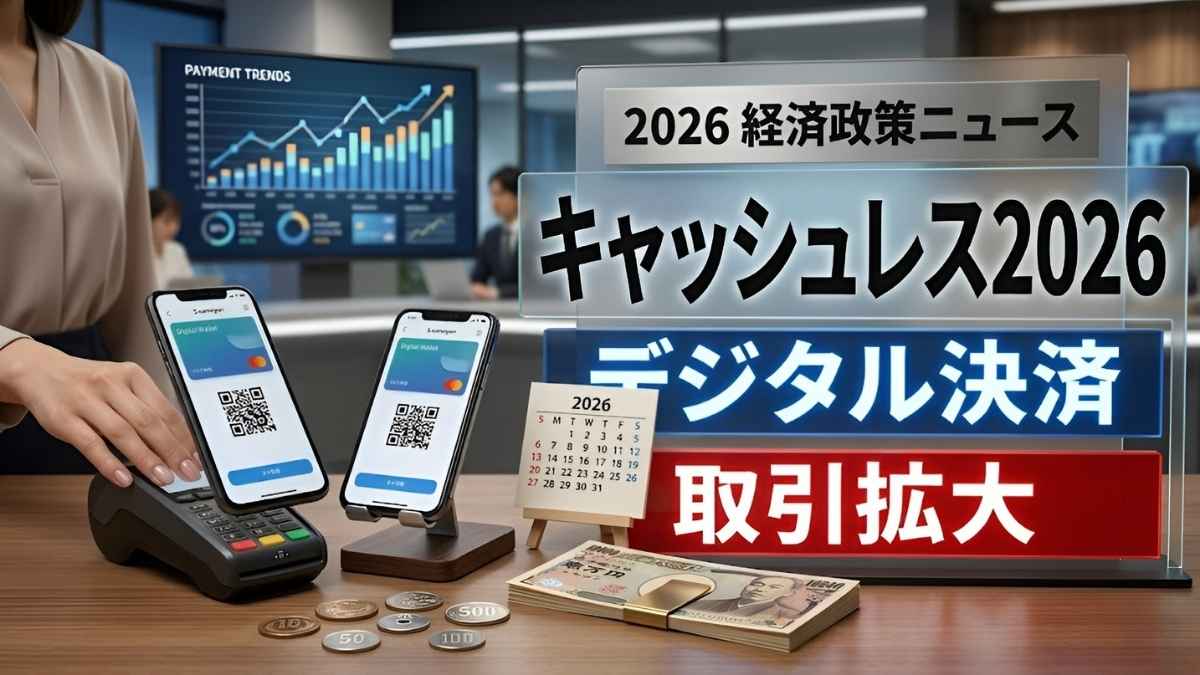 日本キャッシュレス決済政策2026: デジタル取引拡大で安心安全な支払い環境を整え便利な暮らしを支える最新施策
